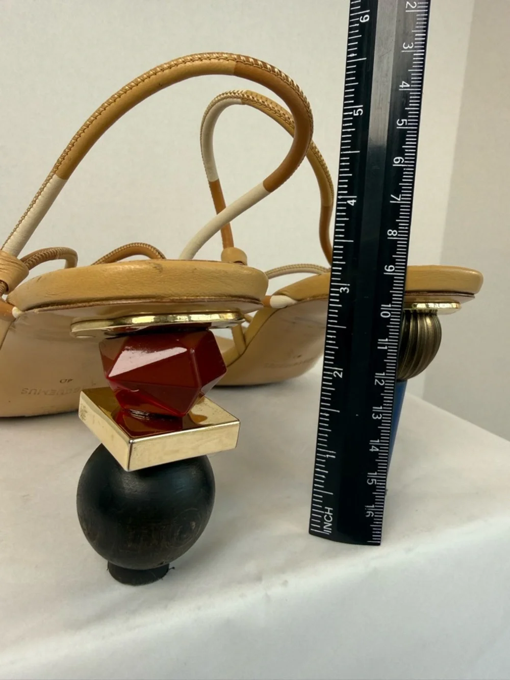 Jacquemus Les Sandales Olbia Leather Slingback Sandals Size 40 - Picture 4 of 16